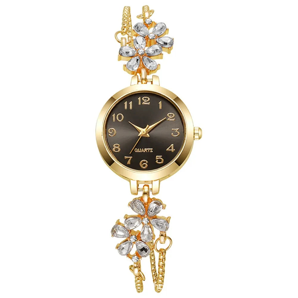 Silver adjustable quartz watch for women by Corporación Turística, water-resistant with a sleek design.