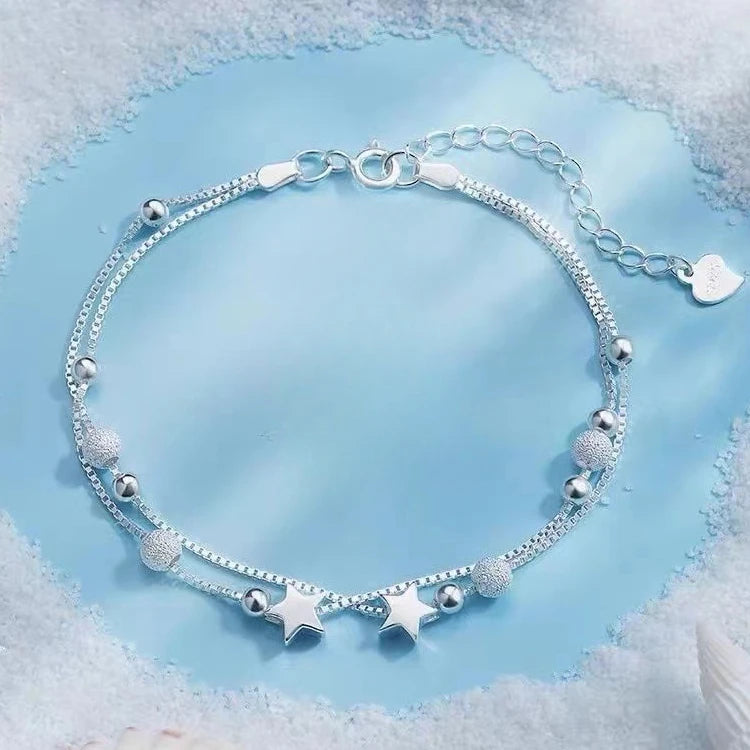 Silver 925 bracelet with open display design from Corporación Turística, featuring a sleek and modern style.