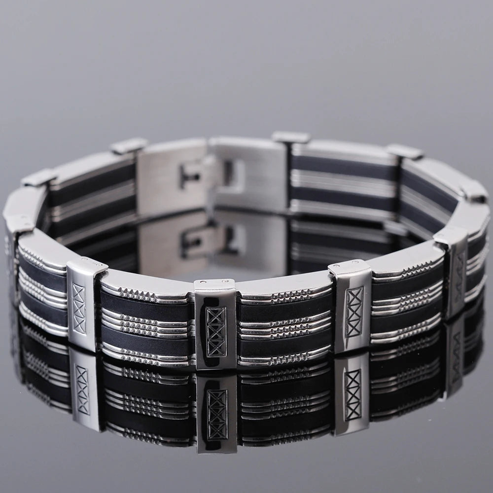 Men's jewelry bracelet by Corporación Turística, stylish 21cm accessory with a modern design, suitable for everyday wear.