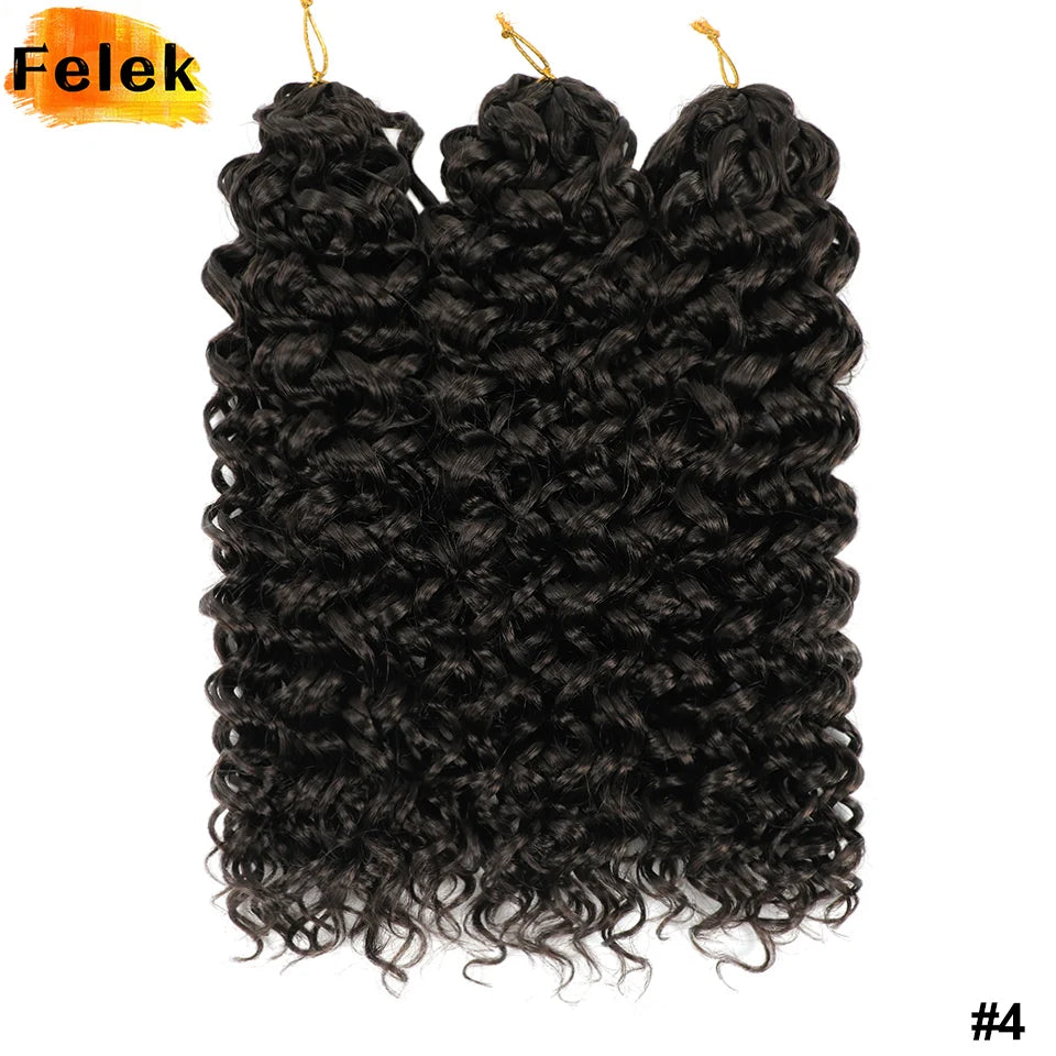 Trenzas de extensiones de cabello GoGo Curl para mujer, 18 pulgadas, 6 unidades, en color natural, en paquete de Corporación Turística.