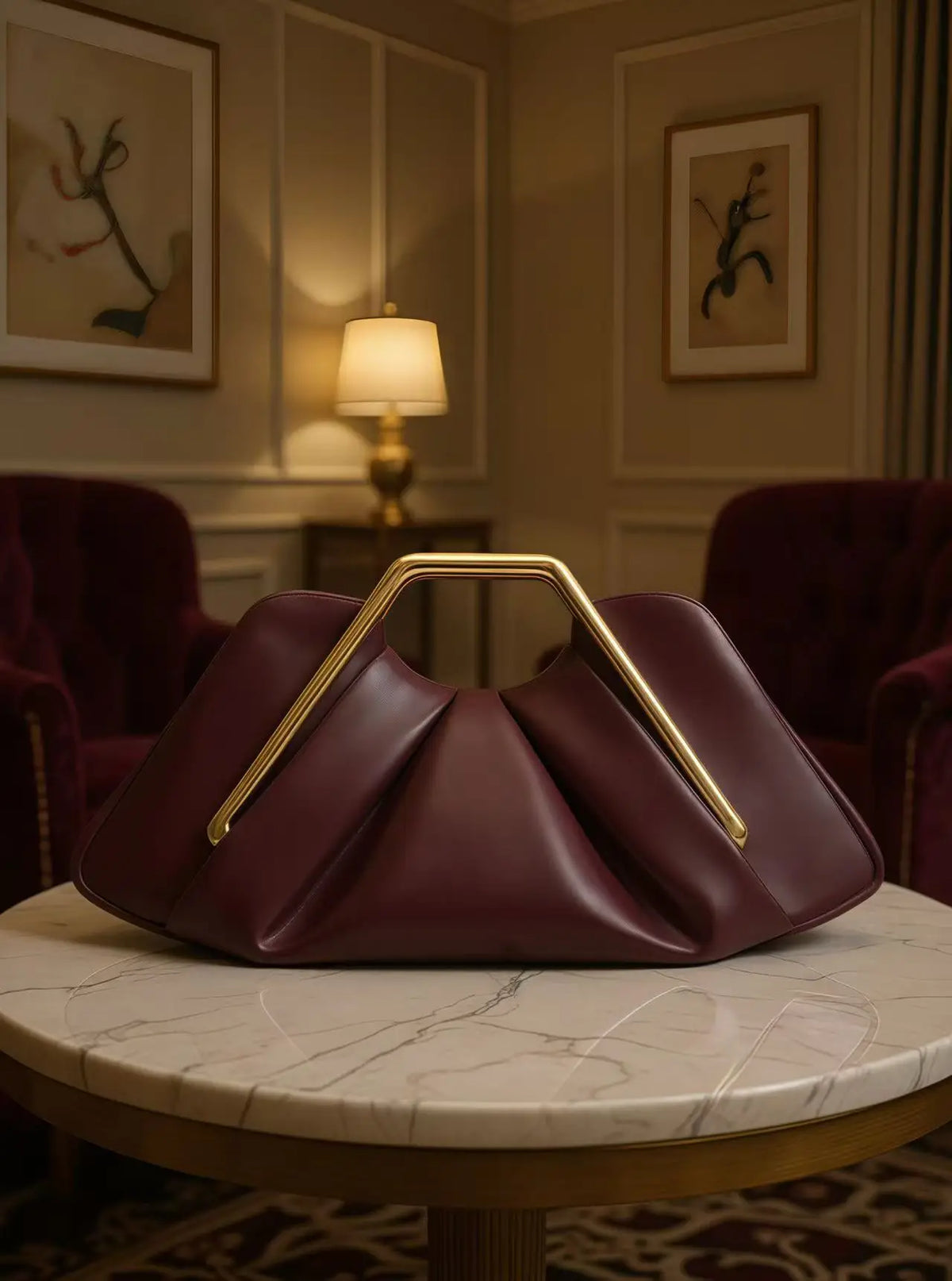 Black soft leather women's handbag with cloud-shaped design, featuring textured surface and sleek style from Corporación Turística.
