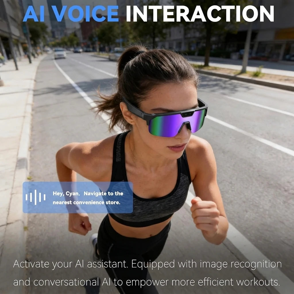 Nuevas gafas inteligentes con IA 2026 de Corporación Turística, cámara 1200P, resolución 4K, con diseño moderno y tecnología avanzada.