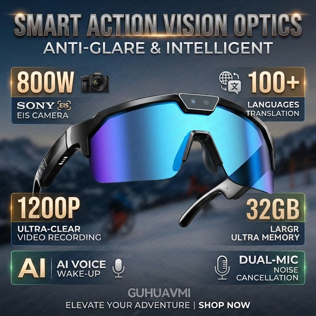 Nuevas gafas inteligentes con IA 2026 de Corporación Turística, con cámara 1200P y grabación en 4K, diseño moderno y elegante