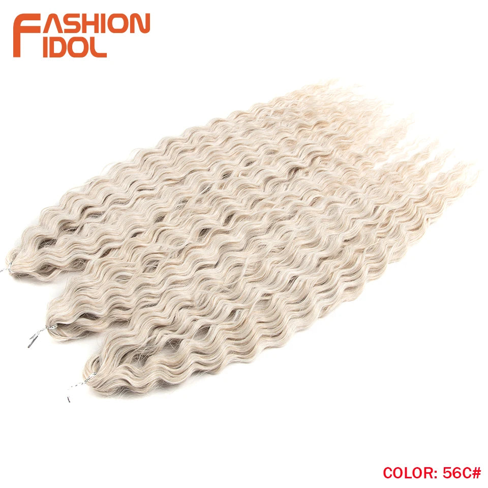 Synthetic hair extensions by Fashion Idol, 24 inches long, 300g, with wavy style, from Corporación Turística.