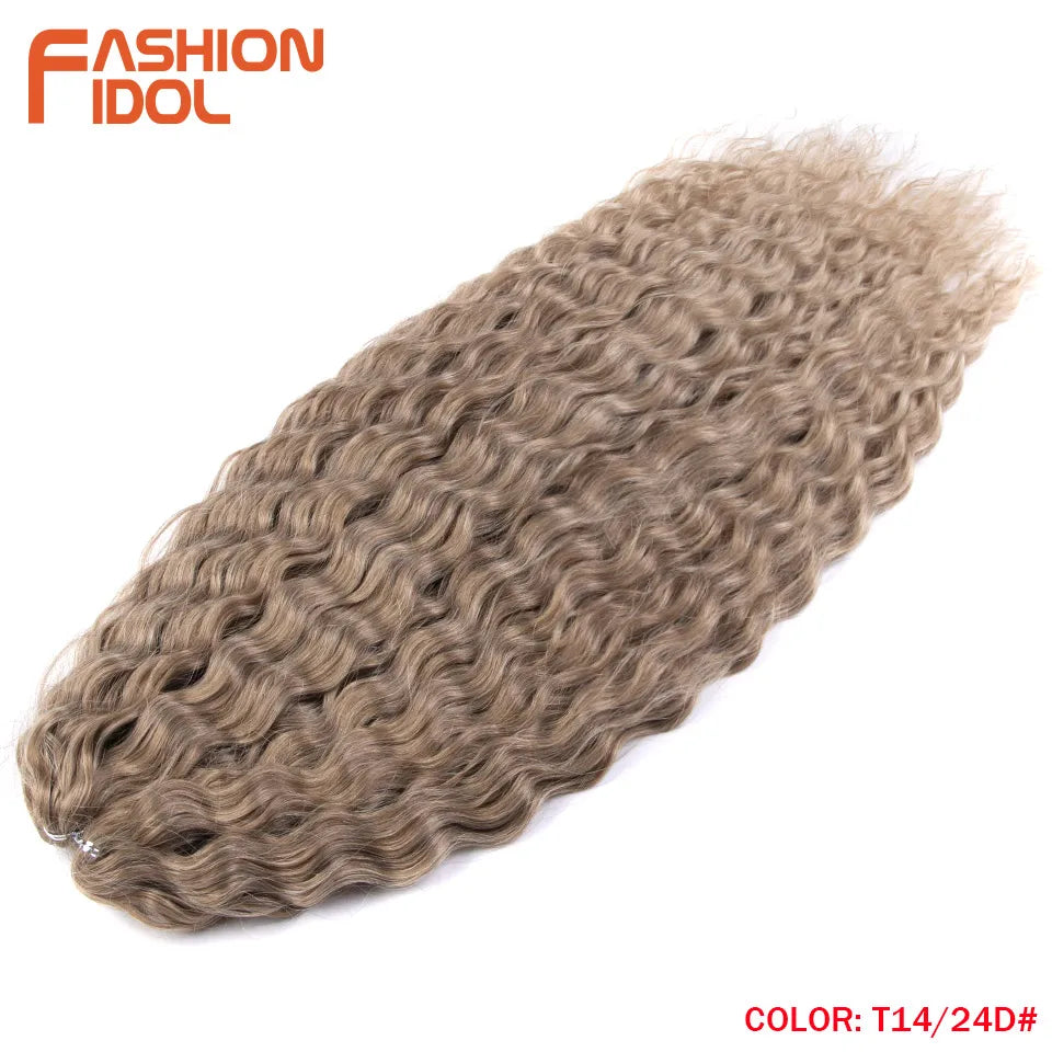 Synthetic hair extensions by Fashion Idol, 24 inches long, 300g, featuring curly hair from Corporación Turística.