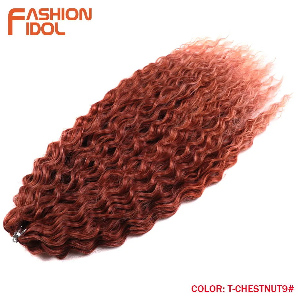 Synthetic hair extensions by Fashion Idol, 24-inch length, 300g, featuring natural-looking synthetic hair from Corporación Turística.