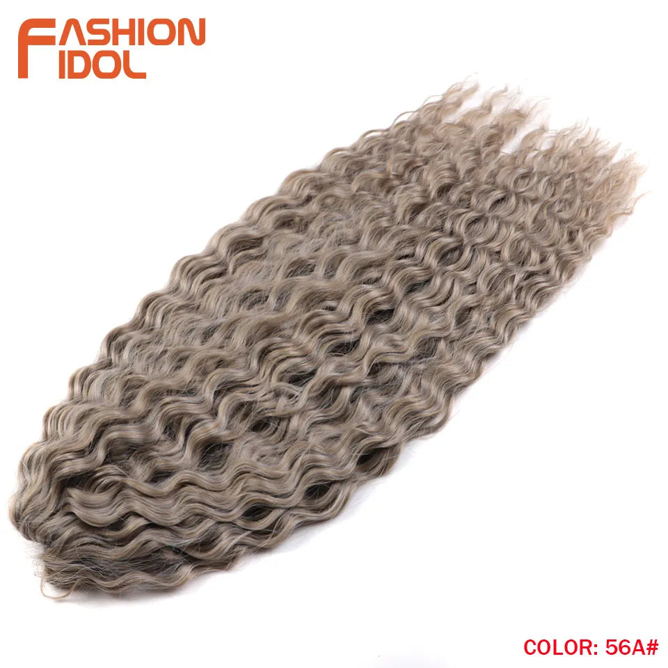 Synthetic hair extensions from Fashion Idol by Corporación Turística, 24 inches long, with 300g of vibrant, curly synthetic hair.