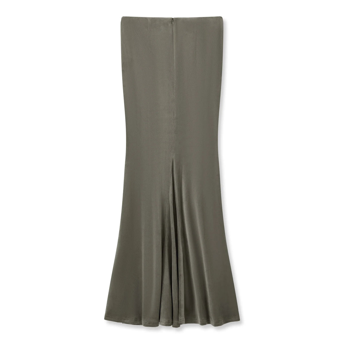 Green mermaid-style long skirt for women, fitted and elegant, by Corporación Turística.