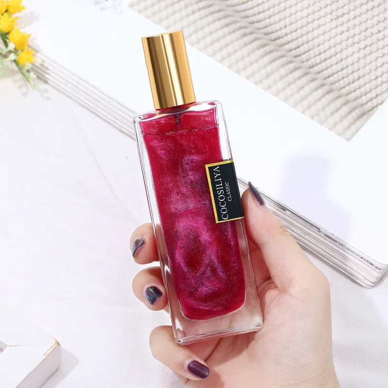 50ml Berlin Girl Women Shimmer Quicksand Eau de Parfum bottle with elegant design, showcasing the fragrance for women.