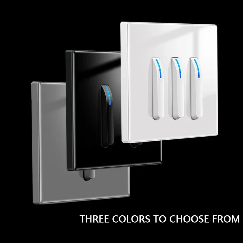 White 4-gang 2-way wall switch panel by Corporación Turística, featuring internal switch design for lighting control.