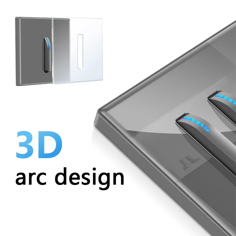 White 4-gang 2-way wall light switch panel by Corporación Turística, showing internal wiring and switch layout.