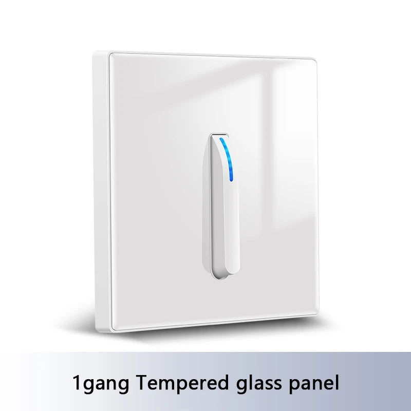 White 4-gang 2-way wall light switch panel by Corporación Turística, internal electrical switch for home lighting control.