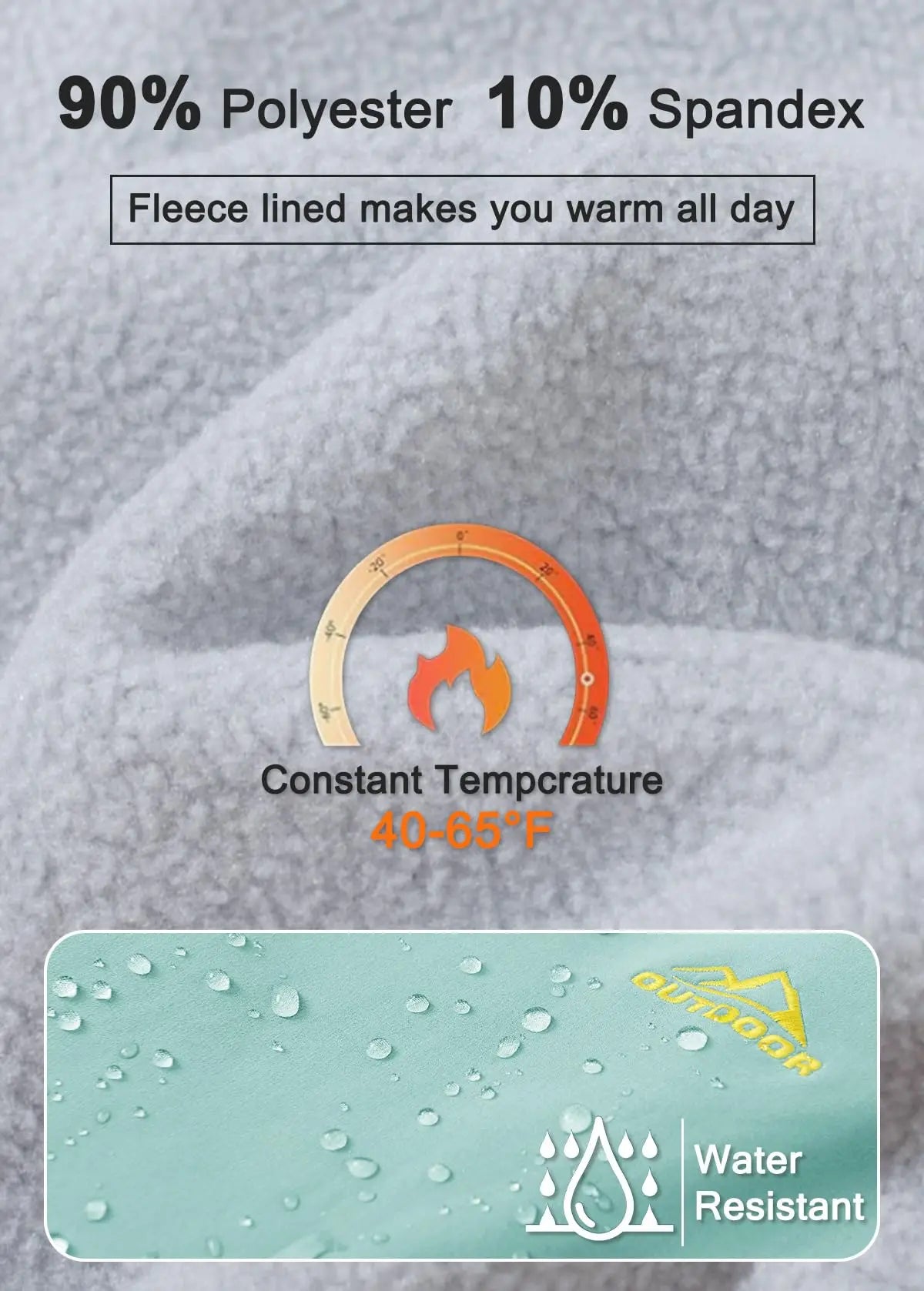 White women's winter waterproof pants by Tacvasen, designed for cold weather and outdoor activities, showing the full length and fit.