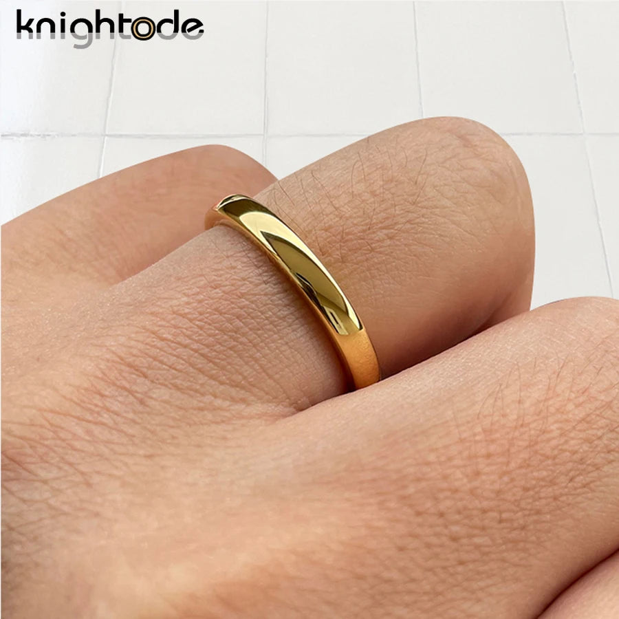 Classic wedding rings by Corporación Turística in 3mm, 5mm, and 7mm widths, featuring simple and elegant band designs.