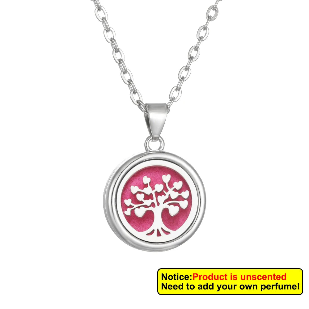 Aromatherapy diffuser collar featuring a Nueva flor árbol de la vida design by Corporación Turística, with intricate floral details.