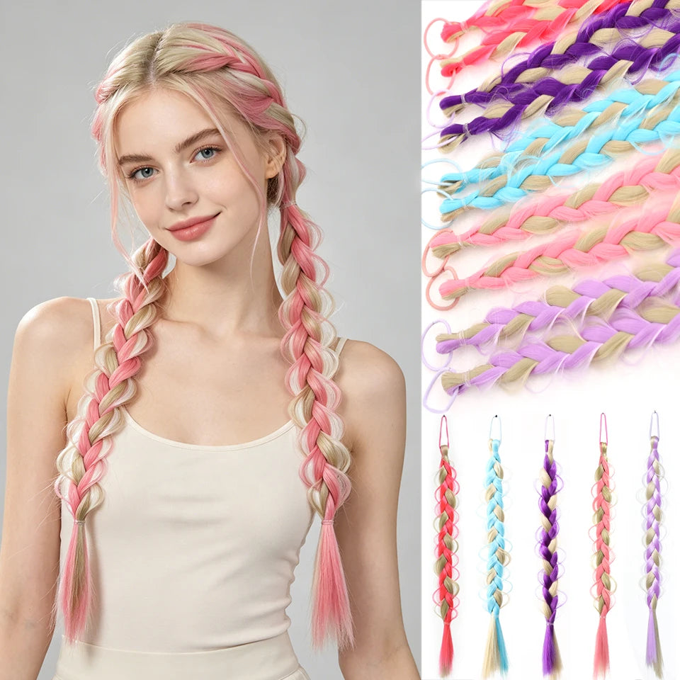 16-inch braided diadem headband with spine design, made by Corporación Turística, featuring a woven pattern and elegant style.