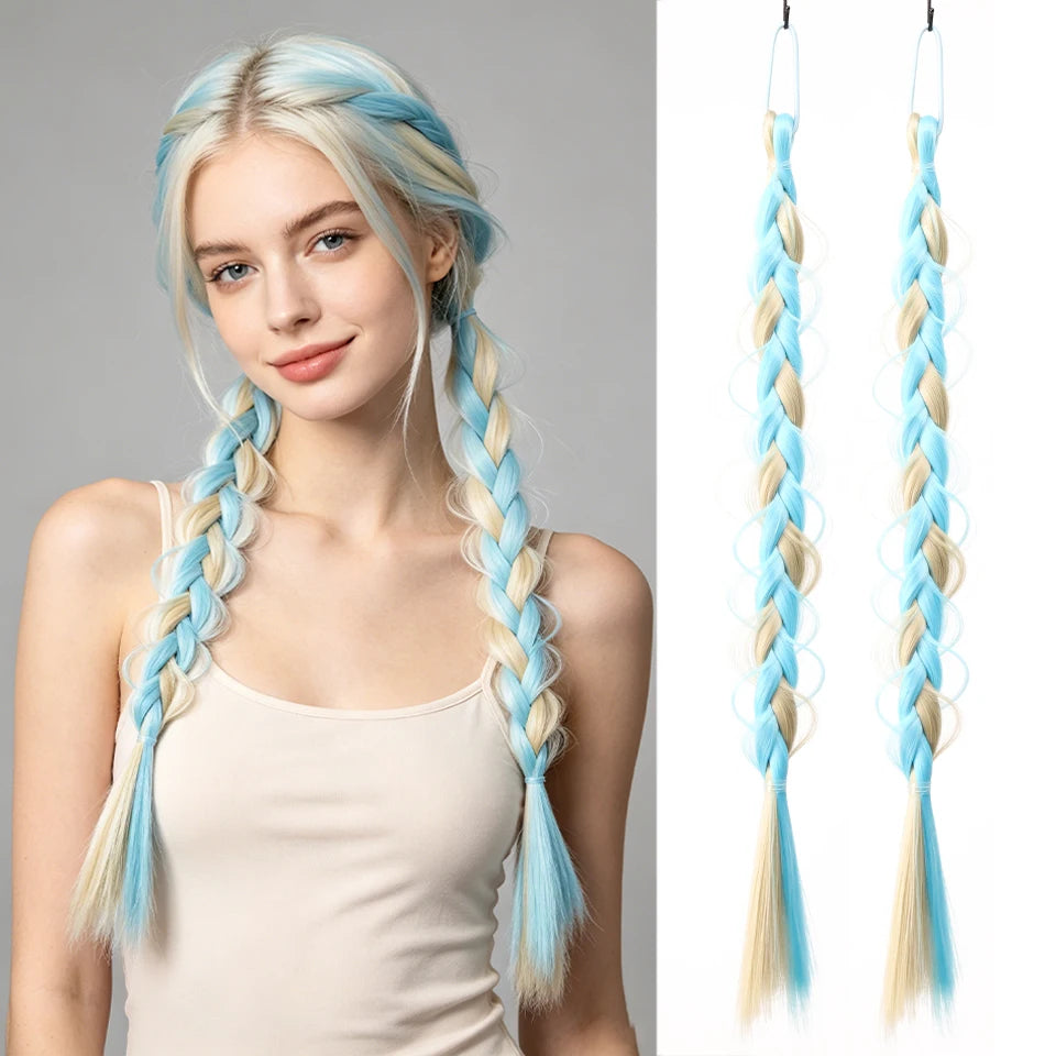 16-inch braided headband with thorn design, made by Corporación Turística, featuring a stylish woven pattern and intricate detailing.
