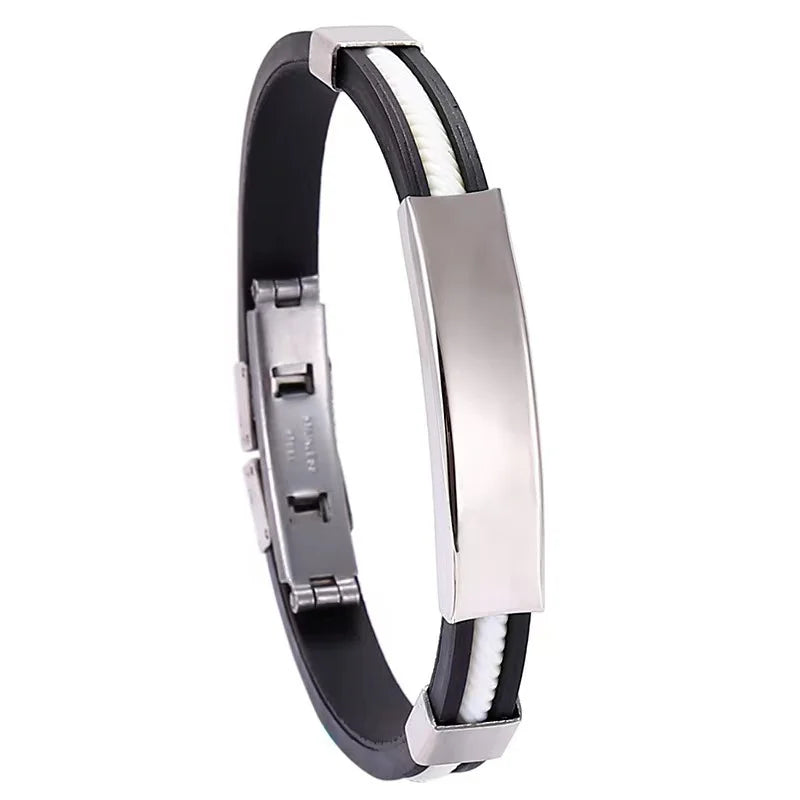 Magnetic detox lymphatic drainage bracelet by Corporación Turística, showcasing a sleek, black elastic band with magnetic beads.