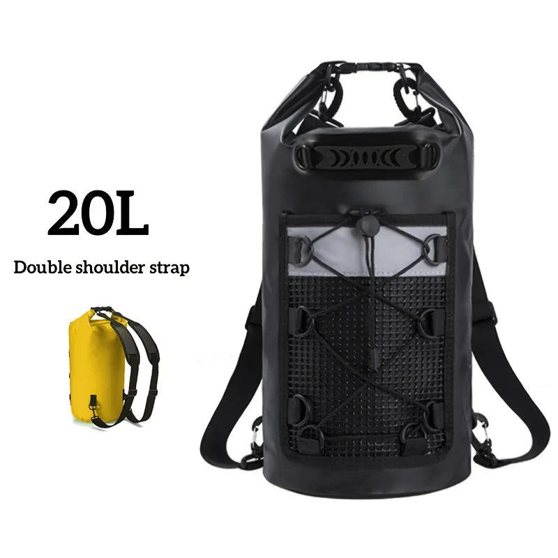 PVC swimming package with dry backpack for women, featuring a durable waterproof design from Corporación Turística.