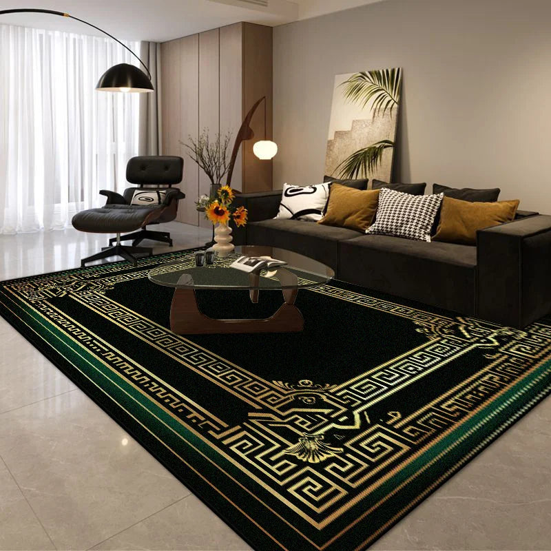 Modern luxury-style flannel rug by Corporación Turística, light decorative design in 3.9x5.2 ft (120x160 cm).