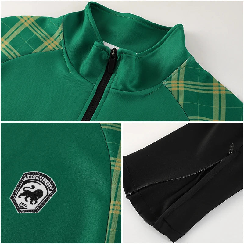 CRKE men's breathable sports tracksuit, high-quality athletic clothing set, featuring a jacket and pants in a modern design.