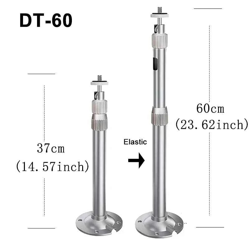 Metallic tripod for projector by DITONG, 20/40/60cm height, universal 1/4" support, ideal for supporting projectors securely.