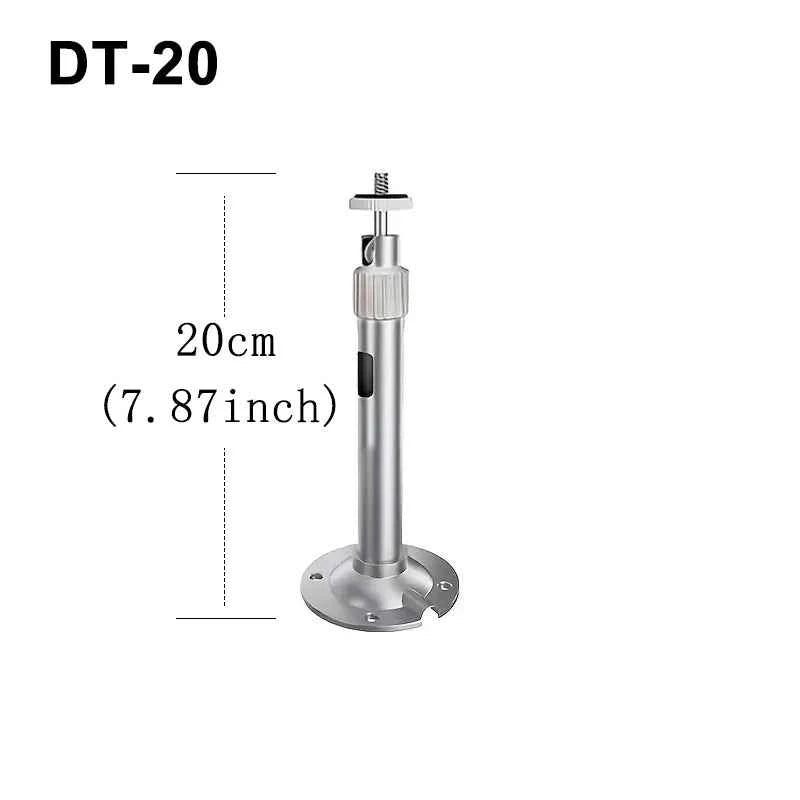 Metallic projector tripod by DITONG, adjustable 20-60cm, universal support with 1/4" screw for secure setup and stability.