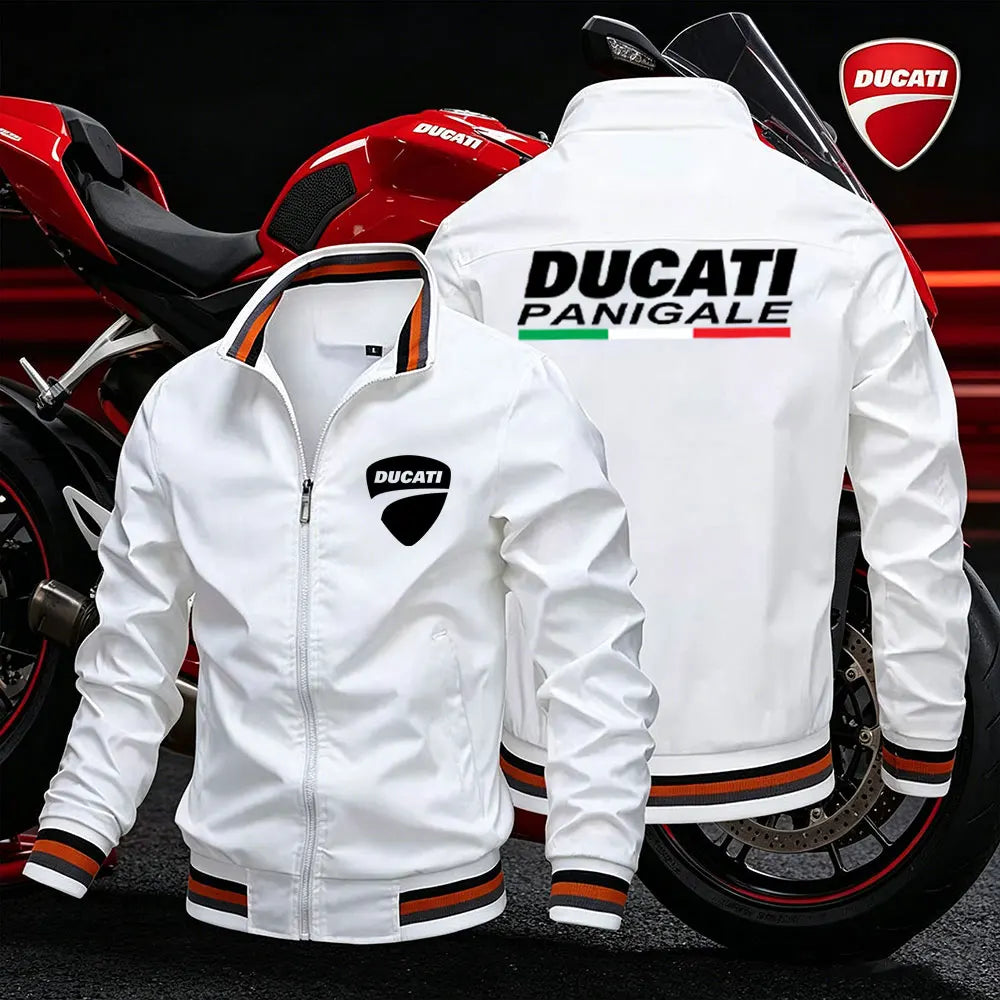 Ducati Hombre 2026 ultraligera verano chaqueta de motocicleta con protección solar y diseño deportivo.