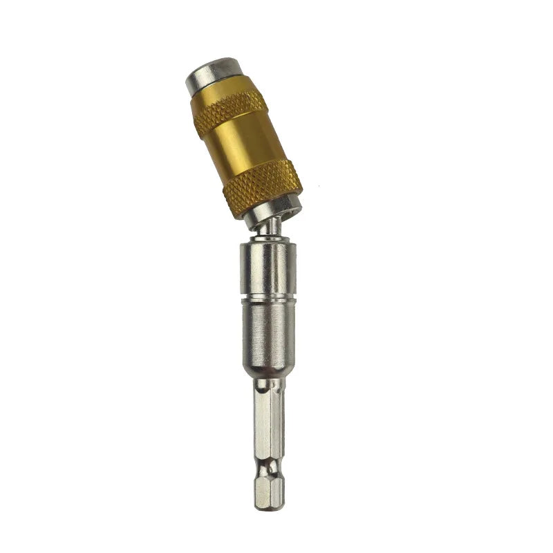 Fbiannely magnetic 1/4" hexagonal screwdriver bit extension for manual tools, black and red, fits quick-change screwdriver systems.