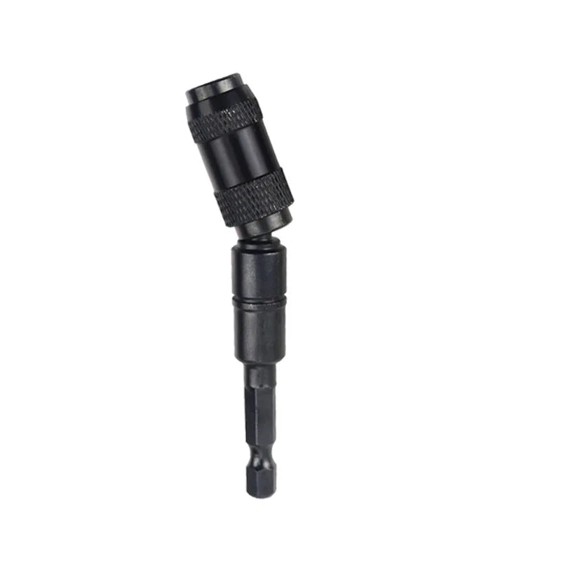 Fbiannely magnetic 1/4" hexagonal screwdriver bits with quick extension, black and red, for manual tools.