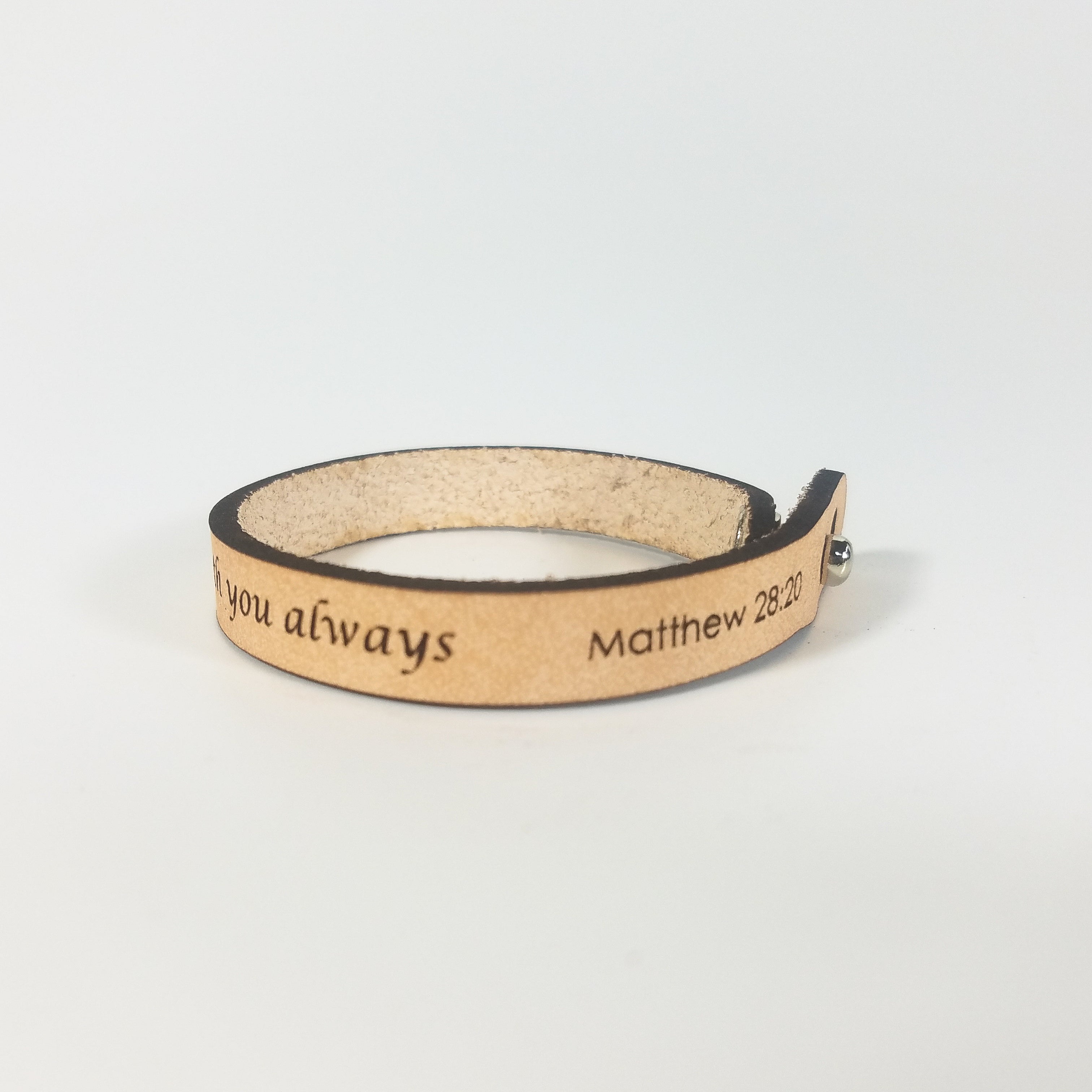 Spiritual Quote Bracelets - And surely I am with you always