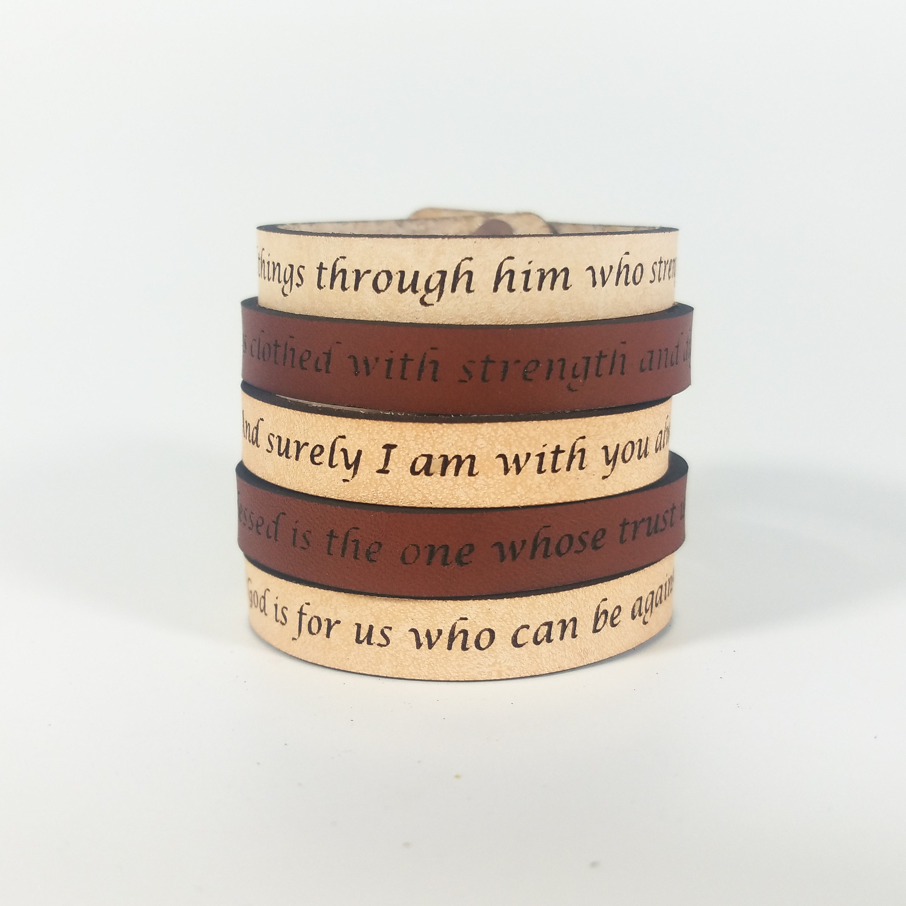Spiritual Quote Bracelets - And surely I am with you always