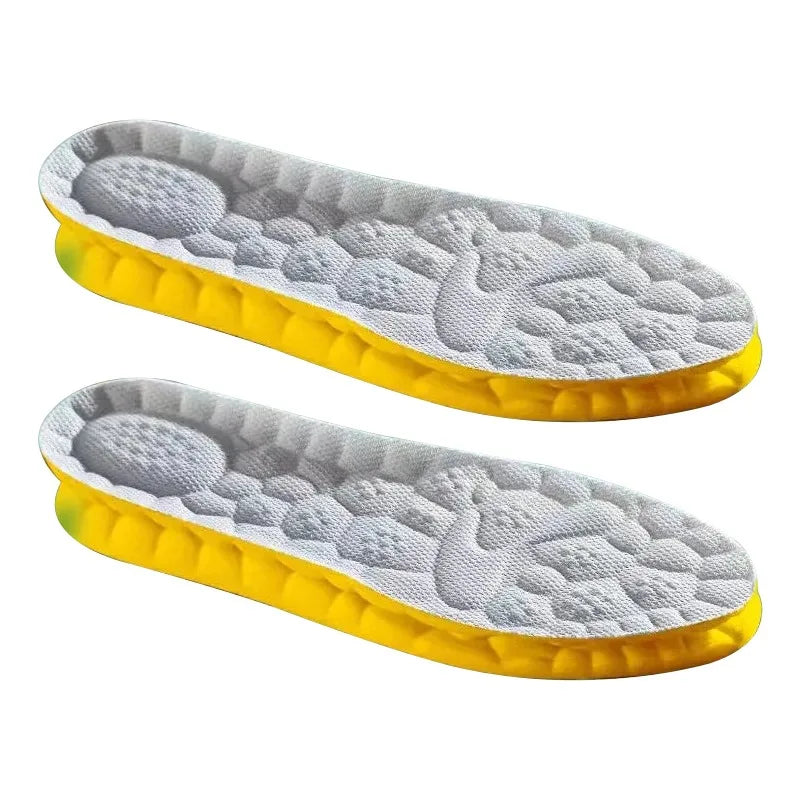 KANCOOL memory foam orthopedic insoles for feet, breathable and comfortable, shown in black size 35-36, set of four pairs.