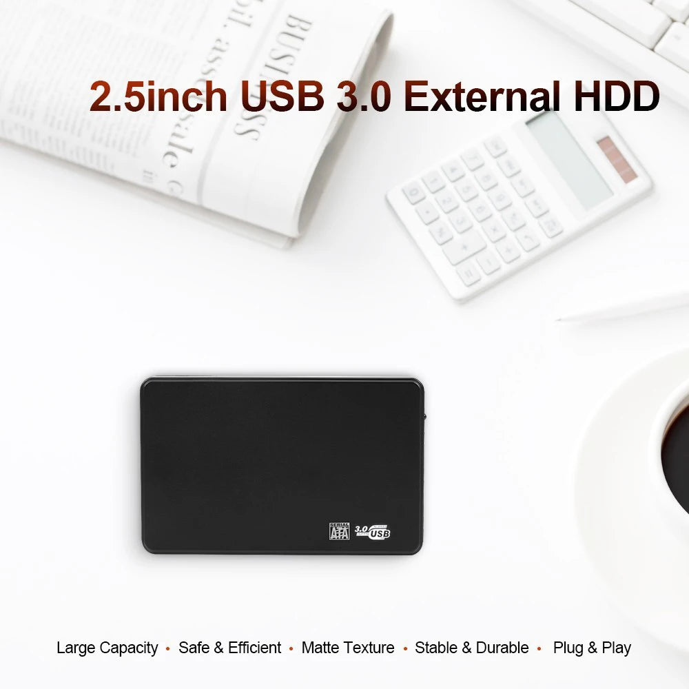 Kebidu 2.5" SATA SSD USB 3.0 external hard drive enclosure, high-speed storage box for external disks.