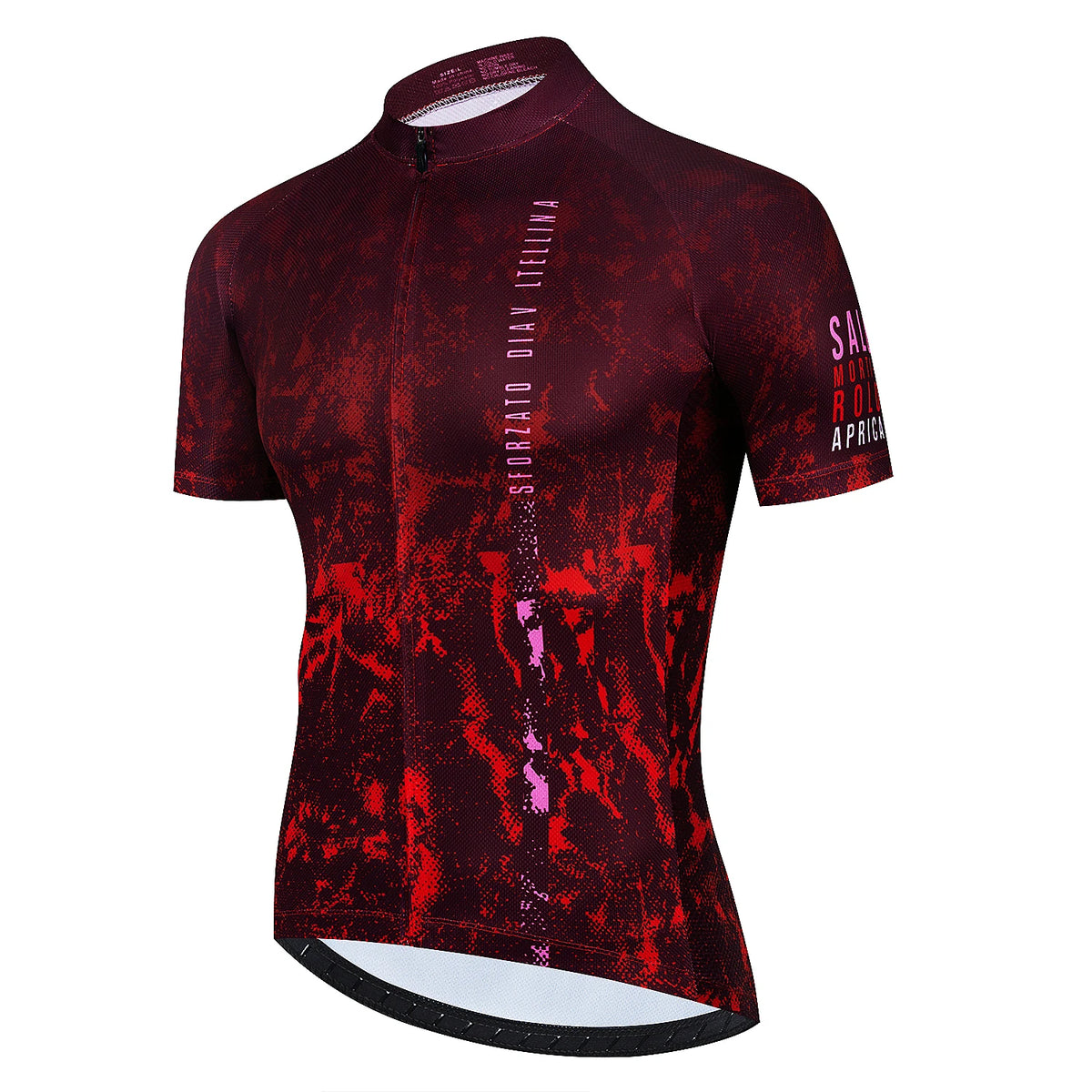 Short-sleeve Giro d'Italia Pro Team cycling jersey by La Gazzetta dello Sport, men's sportswear, vibrant team design.