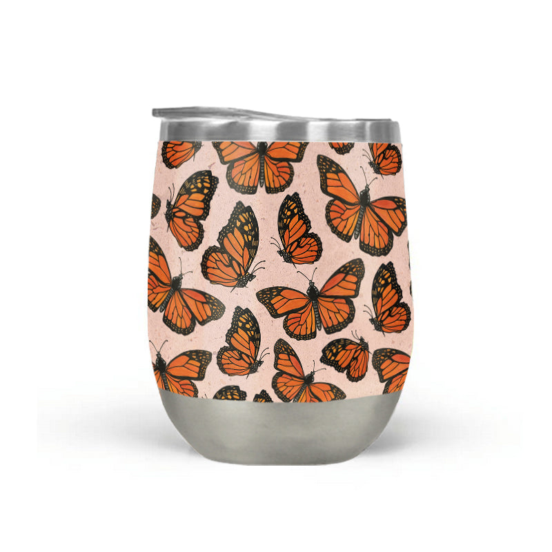 Tumbler Mariposa Monarca 12 oz | DC-Lauren Ullrich Art | Regalo Verano