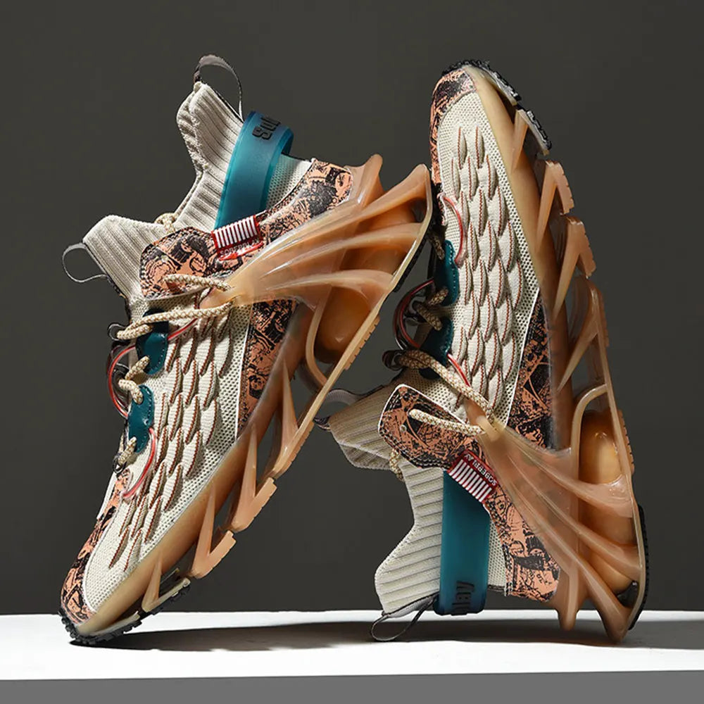 Lexsan casual sports shoes, lightweight and breathable sneakers for active wear, shown in a natural side view image.