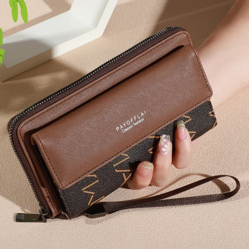 Madley synthetic leather men's wallet with RFID blocking, double layer design, in grey, showcasing its elegant and functional style.