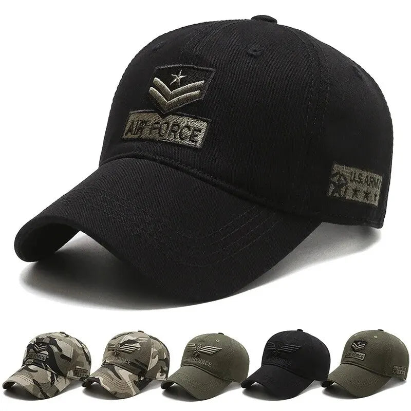 Unisex military green adjustable baseball cap with casual style and sun protection, ideal for men and women.