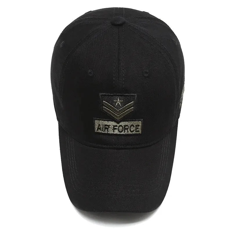 Unisex green military-style adjustable baseball cap with casual design and sun protection for men and women.