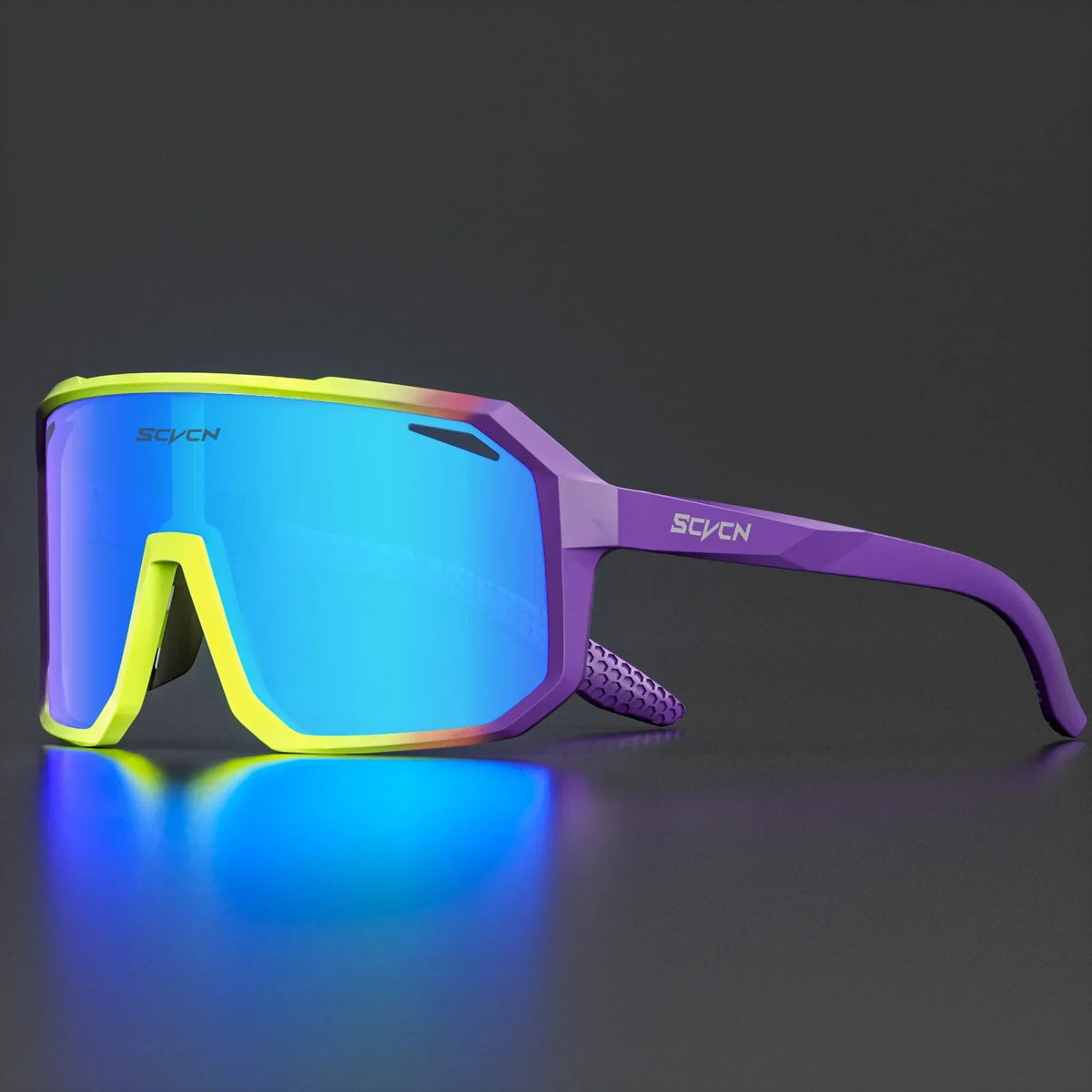 SCVCN UV400 sports sunglasses for men and women, cycling and driving protective sun glasses with sporty design
