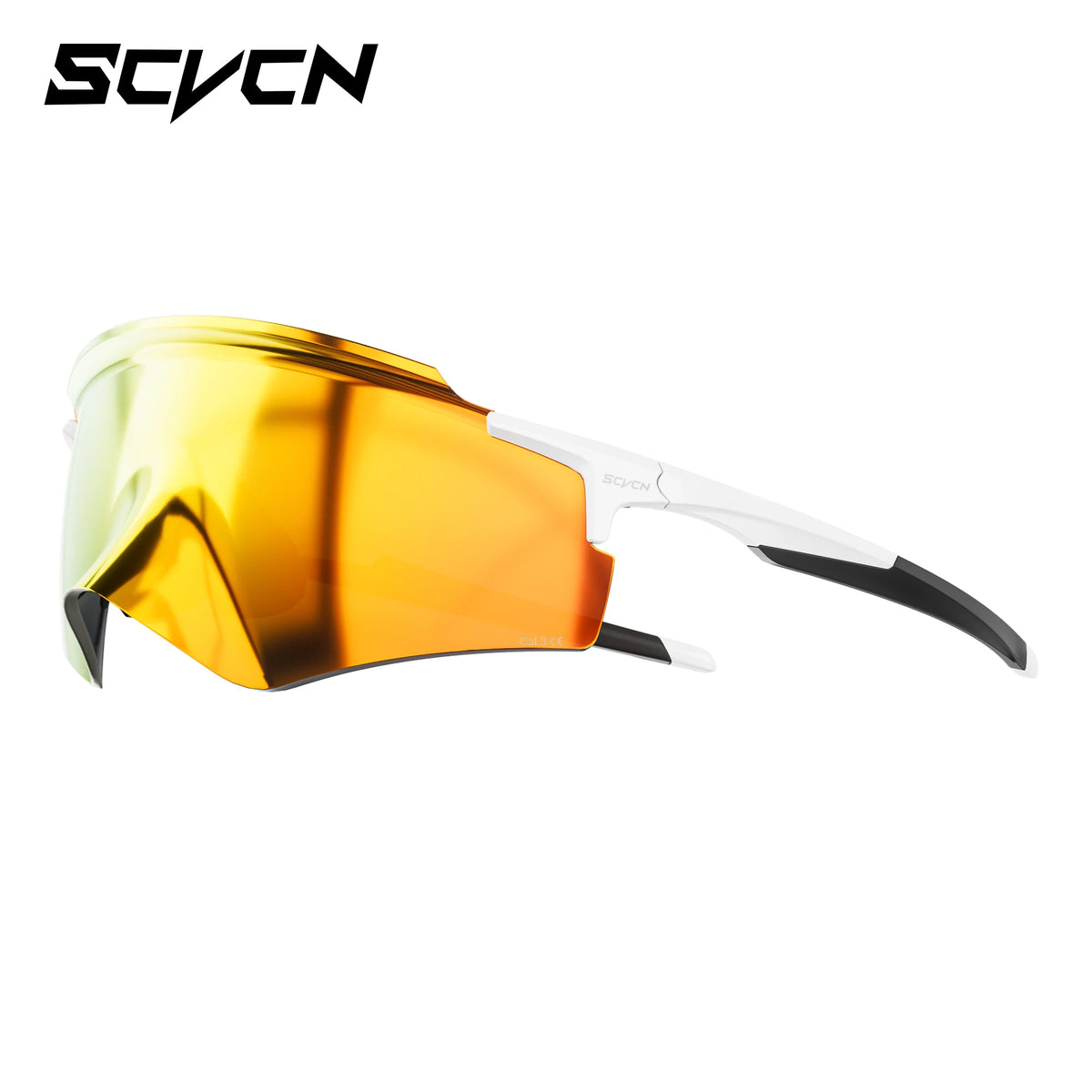SCVCN UV400 sports cycling glasses for men and women, MTB goggles with one lens, designed for outdoor biking activities.