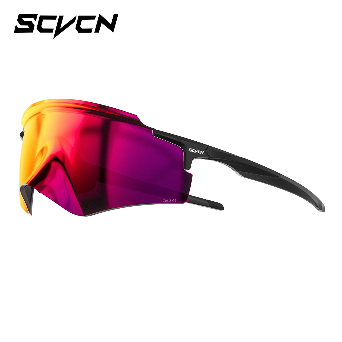 SCVCN UV400 sports cycling glasses for men and women with one lens, designed for mountain biking and outdoor cycling activities.