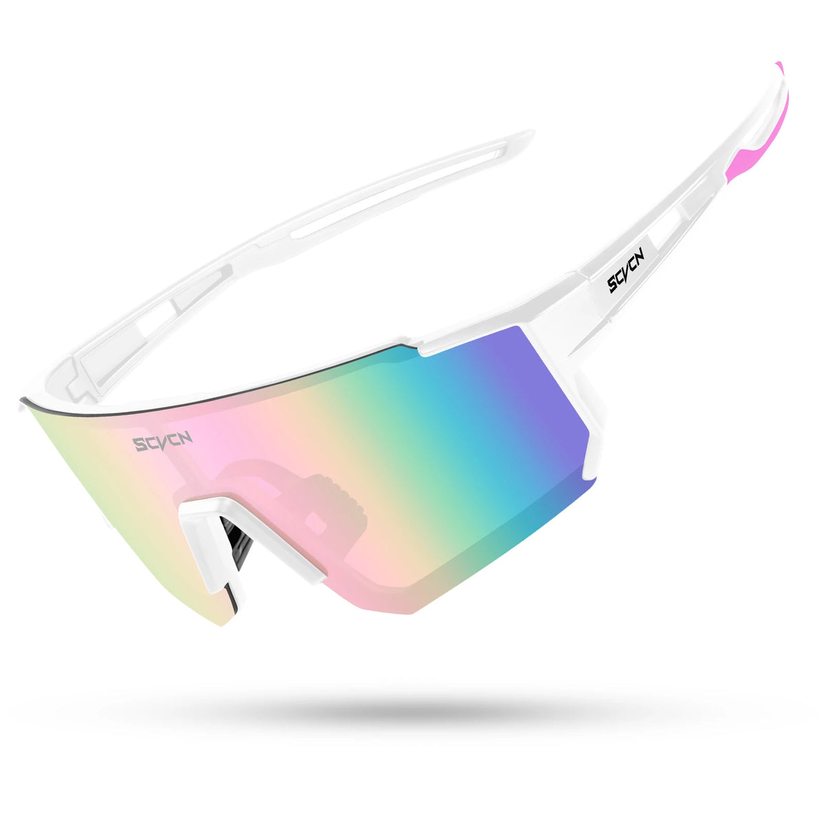SCVCN UV400 sports cycling sunglasses for men and women, mountain biking eyewear with protective lenses.