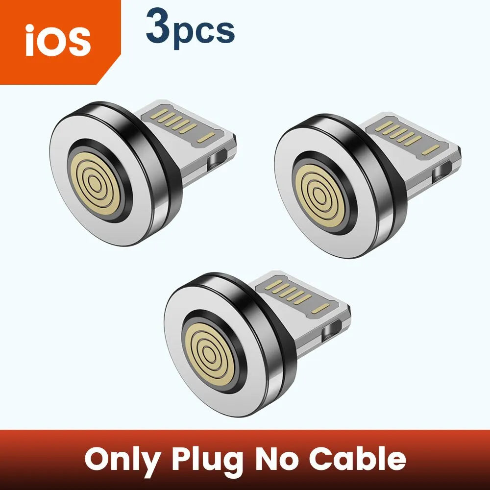 Toocki magnetic USB-C cable, 2m, 3A fast charging and data transfer, with a swiveling design for electronic device charging.
