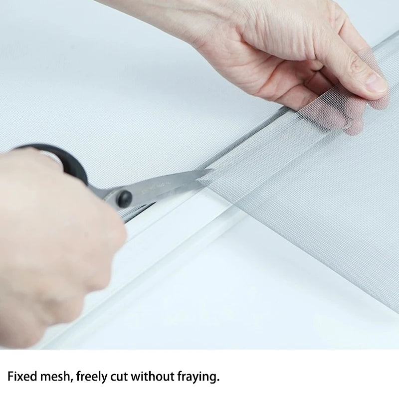Grey TranquilTouch DIY pet window mosquito screen, 80x180cm, anti-mosquito mesh for home decor and pet protection.