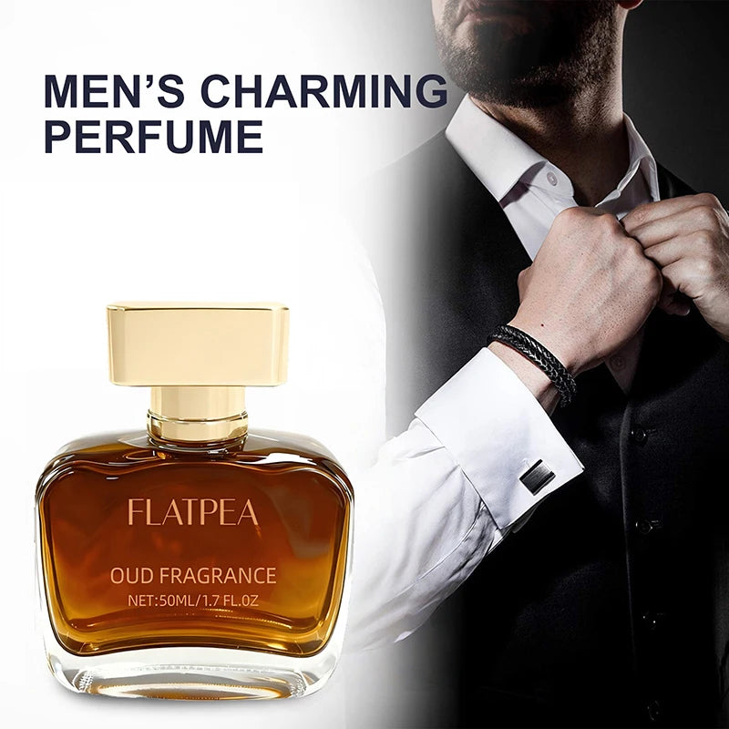 Arab sandalwood perfume by WARMKISS featuring agar wood and musk, elegant 50ml eau de parfum bottle with sophisticated design.